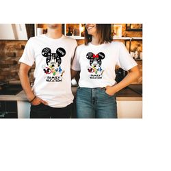 personalized disney family vacation sweatshirt, disneyland tshirt, custom 2023 matching disney family vacation shirts, m