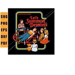 lets summon demons svg cartoon horror movie svg cricut file