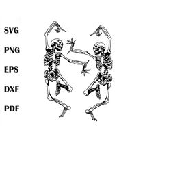 dancing skeletons halloween svg, skeletons halloween svg, skeletons dancing svg, dancing halloween svg, skeletons svg