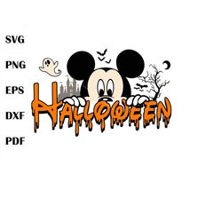 mouse halloween svg, halloween svg, trick or treat svg, spooky vibes svg, png files for cricut