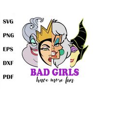 bad girls have more fun svg, wicked wasted svg, halloween svg, svg for cricut