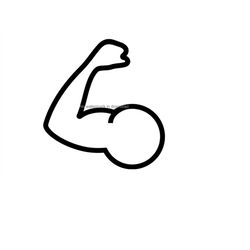 arm muscle svg download, arm muscle dxf cutting file, arm muscle digital cut file, muscle png clipart image, arm muscle