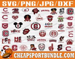 bundle 42 files colgate raiders team svg, colgate raiders svg, ncaa teams svg, ncaa svg, png, dxf, eps, instant download