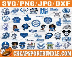 bundle 42 files drake bulldogs team svg, drake bulldogs svg, ncaa teams svg, ncaa svg, png, dxf, eps, instant download