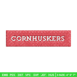 nebraska cornhuskers embroidery, nebraska cornhuskers embroidery, football embroidery design, ncaa embroidery. (6)