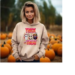 halloween killers hoodie, horror squad sweatshirt, trick or treat hoodie, horror lover gift, horror movie killers hoodie