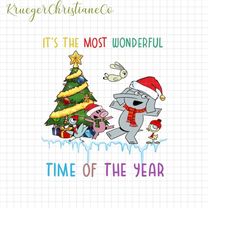 it's the most wonderful time of the year png, elephant and piggie christmas png, mo willems christmas png, pigeon christ
