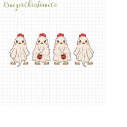 cute chicken halloween png, ghost chicken png, chick or treat png, spooky chickens png, ghost chicken, chicken lover gif