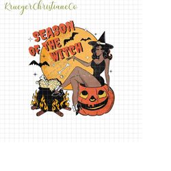 season of the witch png, witchy halloween png, witch season png, witch vibes png, spooky season png, pumpkin witch png,