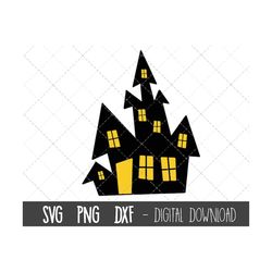 haunted house svg, halloween svg, haunted house clipart, halloween clipart, png, dxf, haunted house cricut silhouette sv
