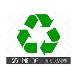 recycle symbol svg, recycle svg, recycling clipart, recycling png, dxf, recycle symbol cut file, recycle cricut silhouet