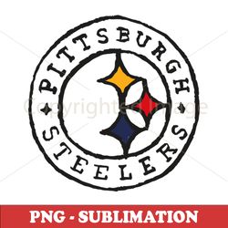 pittsburgh steelers logo - football sublimation png - instant download