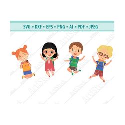 kids svg, girl svg, boy svg, children, kids, svg, cut files, children clip art, school, child svg, printable, files for