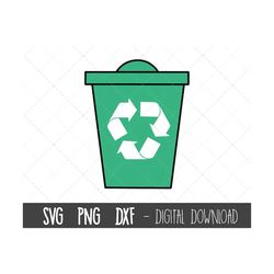 recycle svg, trash can svg, garbage can png, recycle bin svg, rubbish bin svg, recycle bin outline, recycle cricut silho