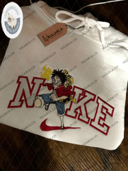 nike x luffy one piece embroidered sweatshirt, anime custom embroidered sweatshirt, custom anime embroidered crewneck, anime custom embroidered crewneck, best-selling custom embroidered sweatshirt