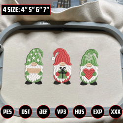 christmas tree embroidery machine design, cute christmas gnome embroidery design, merry christmas embroidery design