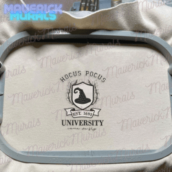 hocus pocus university embroidery, happy halloween embroidery, hocus pocus embroidery, switch hat embroidery, sanderson embroidery