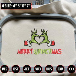 merry christmas green monster embroidery design, happy christmas embroidery machine file, movie christmas embroidery design for shirt, christmas 2023 embroidery file