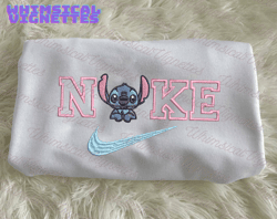 nike x stitch embroidered sweatshirt, cartoon brand character embroidered sweatshirt, custom brand embroidered sweatshirt, best-selling cartoon embroidered sweatshirt, brand character embroidered sweatshirt