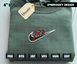 nike x spider man embroidered sweatshirt, inspired brand embroidered sweatshirt, brand embroidered hoodie, inspired brand embroidered crewneck, brand embroidered gift