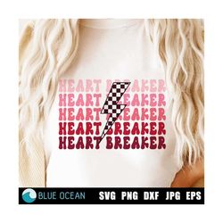 heart breaker png, heartbreaker svg, valentines day,  retro valentines svg, valentines day shirt