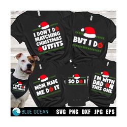 i don't do matching christmas outfits svg, but i do svg, funny christmas svg, couple christmas shirts, sarcastic christm