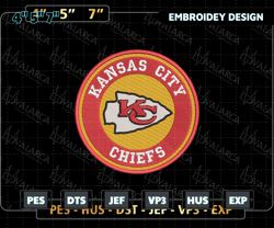 nfl kansas city chiefs logo embroidery design, nfl football logo embroidery design, famous football team embroidery design, football embroidery design, pes, dst, jef, files