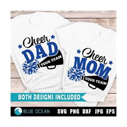cheer mom svg, cheer dad svg, cheerleading family, cheer svg