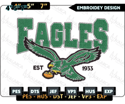 nfl philadelphia eagles girls embroidery design, nfl football logo embroidery design, famous football team embroidery design, football embroidery design, pes, dst, jef, files