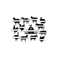 split barn bundle svg png dxf jpg, barn monogram, barnyard animals bundle, split monogram svg, name frame, farm clipart,