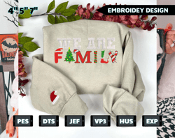 christmas embroidery designs, we are family embroidery, merry christmas embroidery designs, christmas designs