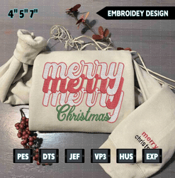 merry christmas embroidery designs, christmas embroidery designs, retro christmas embroidery, winter embroidery files