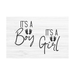 it's a boy svg | it's a girl svg | baby svg | baby feet svg | baby shower svg, new mama svg, new mom svg, baby footprint