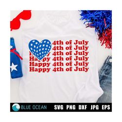 Happy 4th of July SVG,  4h of july SVG, July 4th SVG, 4th July svg, patriotic shirt svg