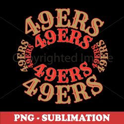49ers football - high-quality sublimation print - perfect for diy projects