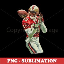 jerry rice - football legend - high-quality sublimation design