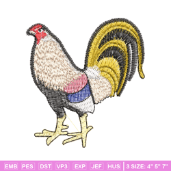 chicken embroidery design, chicken embroidery, chicken design, embroidery file, logo shirt, digital download.