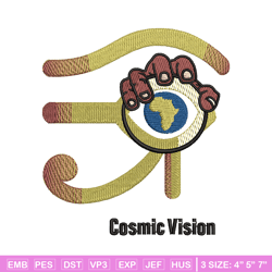 Cosmic vision logo embroidery design, logo embroidery, logo design, Embroidery shirt, logo shirt, Instant download
