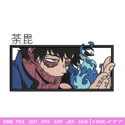 dabi embroidery design, my hero academia embroidery, embroidery file, anime design, anime shirt, digital download