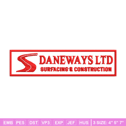 daneways logo embroidery design, daneways logo embroidery, logo design, embroidery shirt, logo shirt, instant download