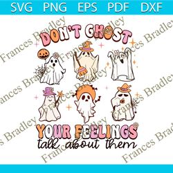 school psychologist dont ghost your feelings svg file