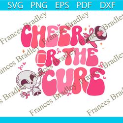 cheer for the cure football breast cancer svg download