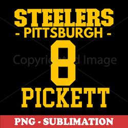 steelers football sublimation png - pittsburgh pride - instant download