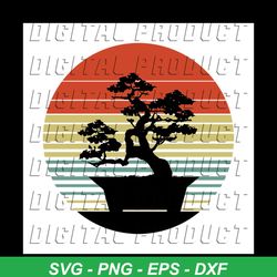 japanese bonsai svg, japanese svg, bonsai svg, cricut file, silhouette cameo, svg, png, dxf, eps