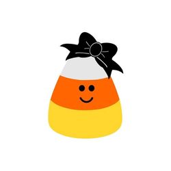 candy corn face svg, halloween svg, girl candy corn svg, digital download, cut file, sublimation, clip art (individual s