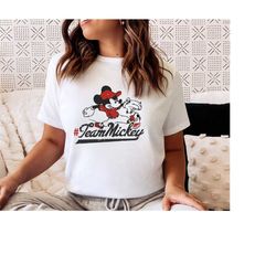 team mickey shirt, mickey baseball shirt, mickey shirt, disney baseball shirt, baseball fan shirt, disneyland trip shirt