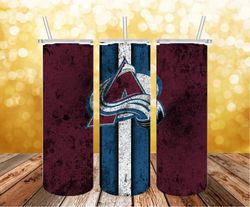 colorado avalanche tumbler png-sports tumbler design-straight design 20oz/ 30oz skinny tumbler png-digital download