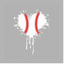 splatter baseball heart svg, baseball svg, baseball laces, heart , splatter heart svg, baseball season svg, dxf, png, di