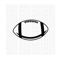 football svg, football outline png, football silhouette, football cut files, american football, svg files, cricut files,