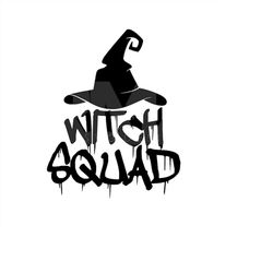 witch squad svg, witch svg, halloween svg, witch svg, silhouette cameo, cricut, cutting files, witch hat svg